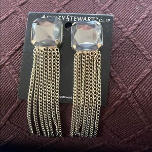Ashley Stewart clip on earrings